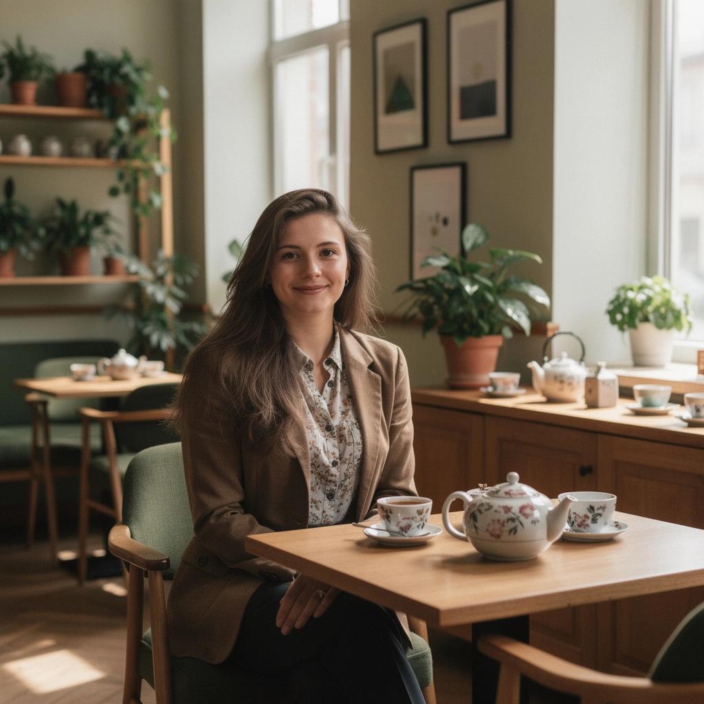 Zelené lístky mäty a kamilky vedľa hrnčeka s čajom.